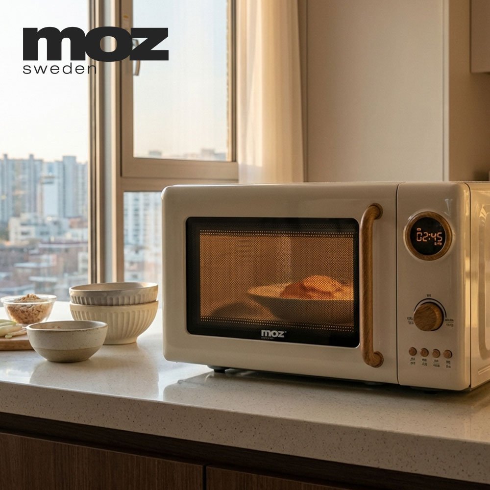 모즈스웨덴 20리터 전자레인지 MMO-700W 전자렌지 아이보리 상세 이미지 1