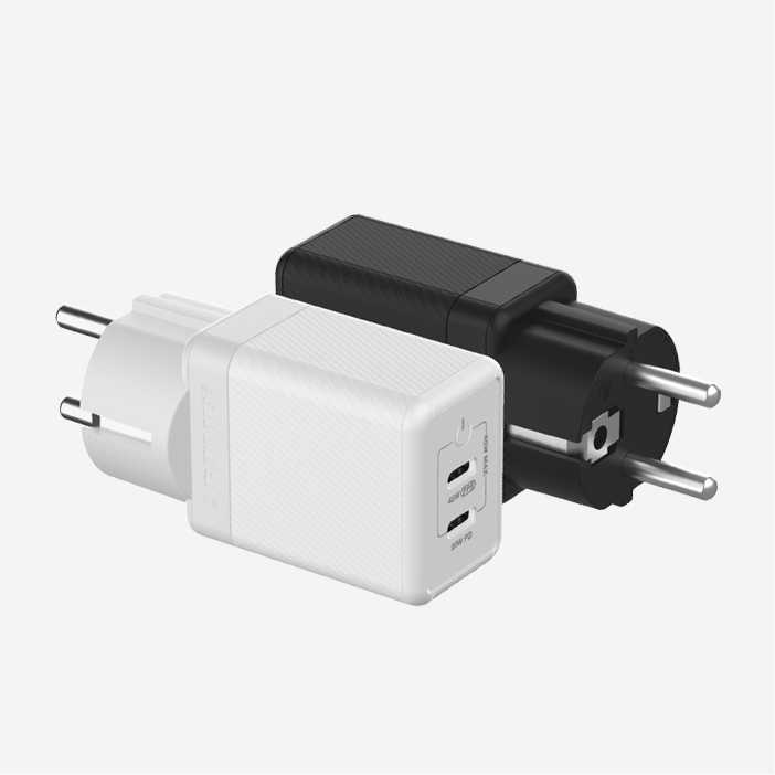 USB PD 45W PPS GaN 접지 듀얼 초고속 충전기 GA310 화이트 상세 이미지 1