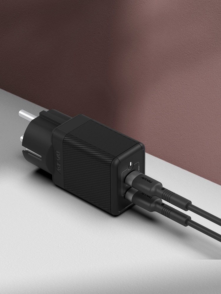 USB PD 45W PPS GaN 접지 듀얼 초고속 충전기 GA310 화이트 상세 이미지 2